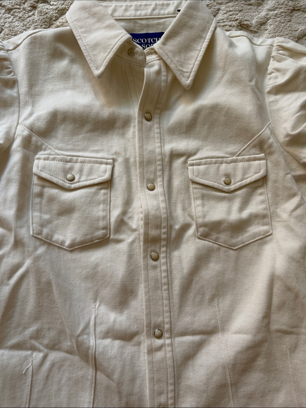 Anthropologie Scotch & Soda Cap Sleeve Fitted Top - Picture 5 of 16